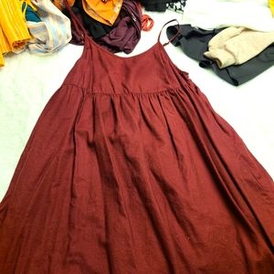 Maroon sundress with pockets